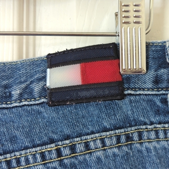 Tommy Hilfiger 2001 Y2K Vintage Medium Wash High Waisted Straight Leg Jeans 9/32 - Picture 15 of 16